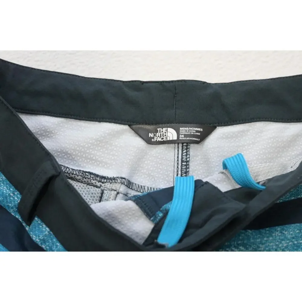 The North Face Board Shorts Aqua Surf Camp Trail Swim Wear Mens Size 34‎